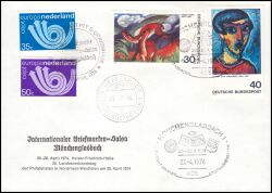 1974  Internationaler Briefmarken-Salon in Mönchengladbach