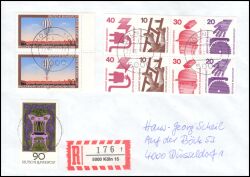 1991  Mischfrankatur auf R-Brief