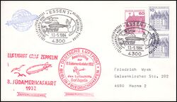 1984  8. Sdamerikafahrt des Luftschiffes LZ 127 Graf Zeppelin 
