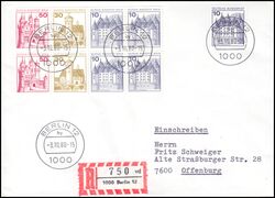 1977  Mischfrankatur auf R-Brief