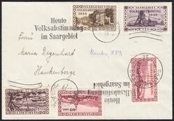1935  Mischfrankatur auf Brief