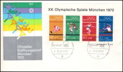1972  Olympische Sommerspiele 1972 in München - Block