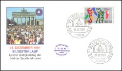1991  Silvesterlauf - Letzter Gültigkeitstag der Berlinmarken