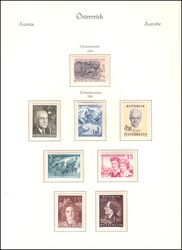 Sammlung sterreich von 1959 - 1993 im Vordruckalbum