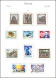 Sammlung Österreich von 1959 - 1993 im Vordruckalbum