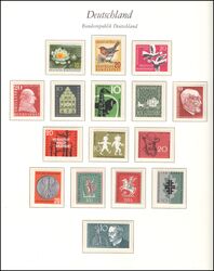 Sammlung BRD von 1957 - 1974 im Vordruckalbum