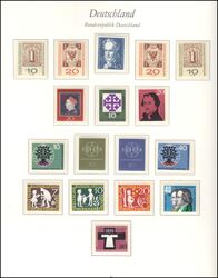 Sammlung BRD von 1957 - 1974 im Vordruckalbum