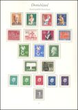 Sammlung BRD von 1957 - 1974 im Vordruckalbum