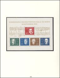 Sammlung BRD von 1951 - 1969 im Vordruckalbum