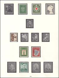 Sammlung BRD von 1951 - 1969 im Vordruckalbum