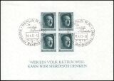 1937  1. Nationale Briefmarkenausstellung - Block