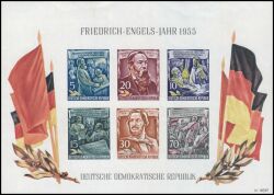 1955  Todestag von Friedrich Engels - Block