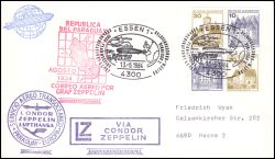 1984  Sdamerikafahrt des Luftschiffes LZ 127 Graf Zeppelin 