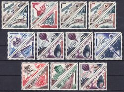1956  Freimarken: Portomarken mit Aufdruck
