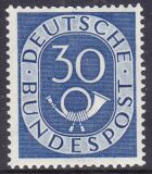 1951  Freimarke: Posthorn 132