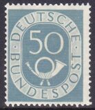 1951  Freimarke: Posthorn 134