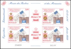1999  Intern. Briefmarkenausstellung MONACO `99
