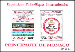 2002  Intern. Briefmarkenausstellung MONACO-PHIL `02