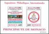 2002  Intern. Briefmarkenausstellung MONACO-PHIL `02