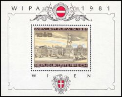 1981  Internationale Briefmarkenausstellung  "WIPA 1981"