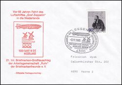1985  Fahrt des Luftschiffs Graf Zeppelin in die Niederlande