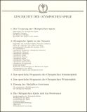 Die Geschichte der Olympischen Spiele