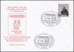 1985  Fahrt des Luftschiffs "Graf Zeppelin" in die Niederlande