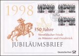 1998  Jubiläumsbrief  - 350 Jahre Westfälischer...