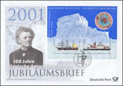 2001  Jubiläumsbrief  - 100 Jahre deutsche Antarktisforschung