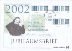 2002  Jubiläumsbrief  - 150 Jahre Germanisches Nationalmuseum