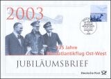 2003  Jubiläumsbrief  - 75 Jahre Nordatlantikflug...