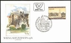 1980  Briefmarkenausstellung WIPA 91 auf Ersttagsbrief 