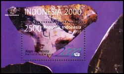 Indonesien 1998  Briefmarkenausstellung INDONESIA 2000: Schmucksteine