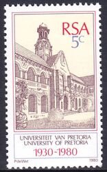 Sdafrika 1980  50 Jahre Universitt in Pretoria