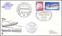1987  Flugpost am Rhein und am Main - Darmstadt