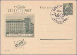 1955  Sonderpostkarte - 10 Jahre Deutsche Post