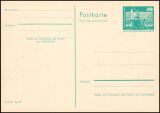 1973  Postkarte mit Wertstempel Aufbau in der DDR