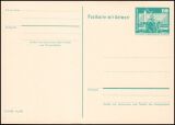 1973  Postkarte mit Wertstempel Aufbau in der DDR