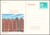 1990  Bilpostkarten mit Wertstempel Bauwerke