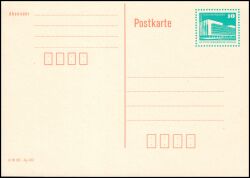 1990  Postkarte mit Wertstempel Bauwerke