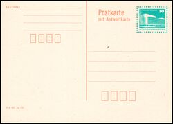 1990  Postkarte mit Wertstempel Bauwerke