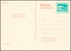 1990  Postkarte mit Wertstempel Bauwerke