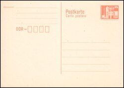 1986  Postkarte mit Wertstempel - Bauwerke