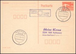 1986  Postkarte mit Wertstempel - Bauwerke