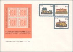 1984  Burgen der DDR mit Zudruck