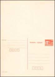 1986  Postkarte mit Wertstempel - Bauwerke