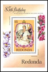 Redonda 1985  85. Geburtstag von Königinmutter Elisabeth