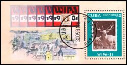 Kuba 1981  Intern. Briefmarkenausstellung "WIPA 1981"