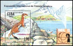 Kuba 1983  Briefmarkenausstellung TEMBAL `83