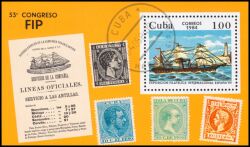 Kuba 1984  Intern. Briefmarkenausstellung "ESPANA ´84"